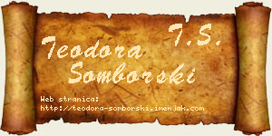 Teodora Somborski vizit kartica